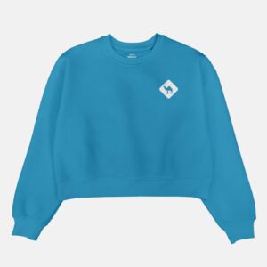 Jobedu Camel Crossing Icon | Women's Cropped Sweatshirt