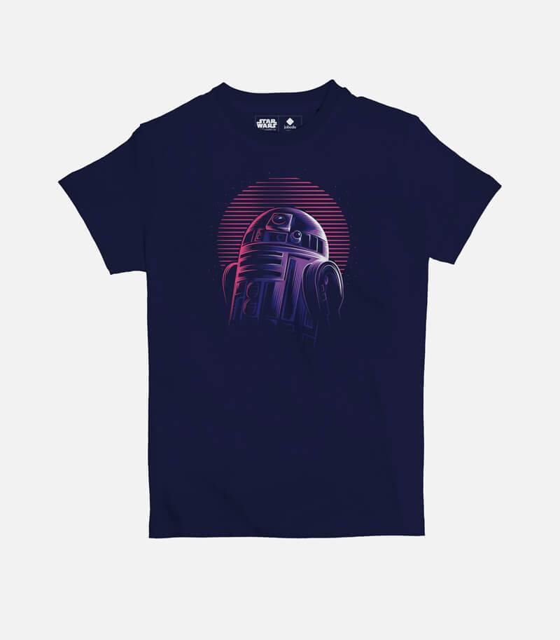 R2D2 - Neon | Kid's Basic Cut T-shirt