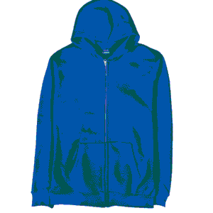 Basic - True Blue  | Unisex Adult Zipup